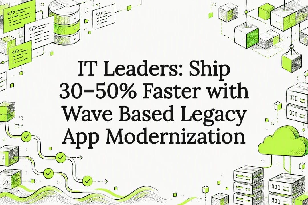 IT Leaders: Ship 30–50% Faster with Wave Based Legacy App Modernization