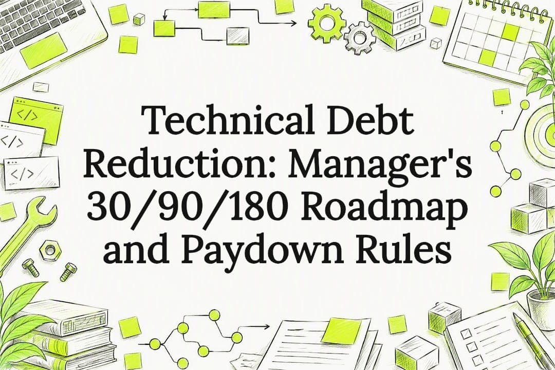 Technical Debt Reduction: Manager's 30/90/180 Roadmap and Paydown Rules